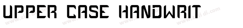 upper case handwrit字体转换